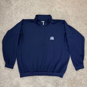 Roche Sports Golf Pullover Mens L Navy Blue 1/4 Zip Wentworth Country Club‎ Logo